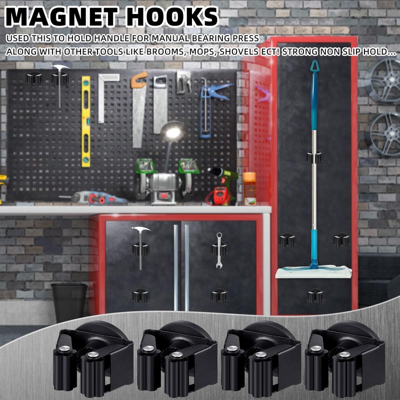 Vercraft 30 Pcs Magnetic Mop Broom Holder Movable Magnetic Broom