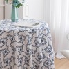 Aeici Floral Table Cloths Blue Wedding Table Cloth Linen Tablecloth