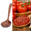 HilBeliFU Wooden Soup Ladle, 9.44in Long Ladle Spoon with Back