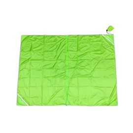 Meerweh XXL Separable Beach Blanket Approx. 200 x 250 cm Sand-Free Beach Mat Camping Blanket Beach Towel Waterproof Ultralight Picnic Blanket Green
