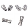 PH PandaHall 10 Sets 0.04in/1mm Small Stainless Steel Screw Clasps