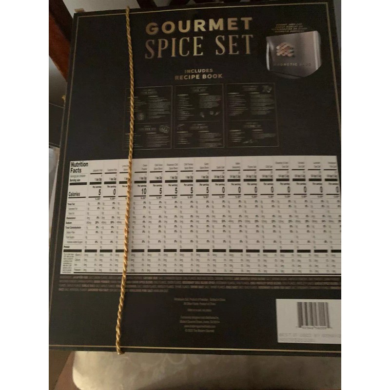 The Modern Gourmet Spice Set With Magnetic Lids Perfect For