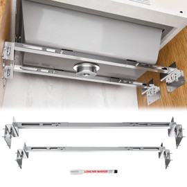 Aukivon Sink Support | Undermount Kitchen Sink Brackets | 20.1-31.5 inches(51-80CM) Heavy Duty Adjustable Stainless Steel Pole - Undermount Sinks Kit for Kitchen, Bathroom, 2 Packs