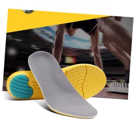 KOMBIUDA Ergonomic Arch Support Insoles Thick Heel Pads Skid Sports Insoles Massage Cushion Size 35-40