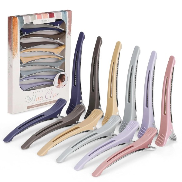 12Pcs Duck Billed Hair Clips for Styling Sectioning Rollers Blowout