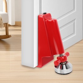 Tapón de puerta de alarma portátil, cerradura portátil para viajes, bloqueadores antirrobo, tapones de puerta de alarma de seguridad antirrobo de 80 dB para parte inferior de la puerta, tapón de