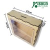 Alcancía de Madera 23 cm x 23 cm x 7