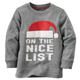 Carter's Baby Boy's Slogan Tee - On The Nice List Months, On The Nice List, 3 Months
