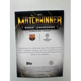 Topps Superstars 2024 23/24 Robert Lewandowski Matchwinner Trading Card