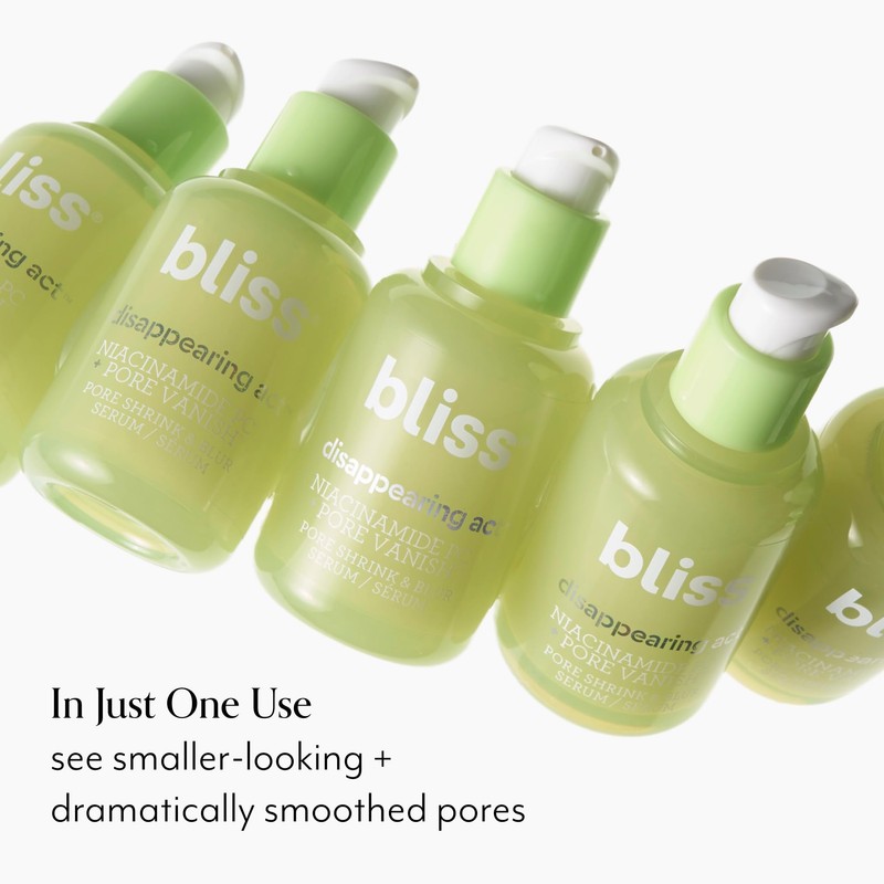 ​Bliss Niacinamide + Pore Vanish Complex Disappearing Act Serum –