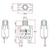 1pc KUOYUH 88 Series 125/250VAC 32VDC 50/60Hz Thermal Overload Circuit
