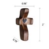 KyooteLfv Cross My Heart, Encouragement Gift Wooden Cross for Christians,