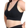 Coobie Seamless Comfort Bra,Black,X-Large