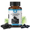 TRUEMED Activated Charcoal Capsules 1200 MG, 60 Veg Caps, 30-Days
