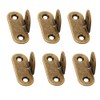 6PCS Brass Corner Braces 90 Degree Right Angle Brackets with