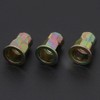 10Pcs M12 x 22mm Carbon Steel Rivet Nut Insert, Zinc