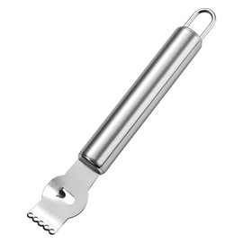 Alnicov Two-in-one Multipurpose Lemon Zester with Channel,Stainless Steel Fruit Peel Grater Suitable,for Oranges,Grapefruit,Protect Your Hands