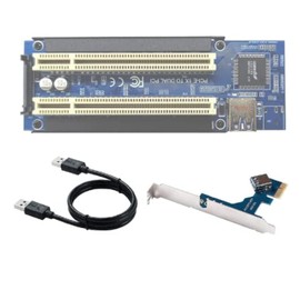 zalati PCI-E to PCI Riser Card to USB3 Hub Adapter for Desktop Laptop Card Generic 2 Port