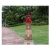 LED Solar Powered Lighthouse, 360 Degree Rotating Lamp Courtyard Decoration