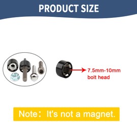 Motorcycle Bolt Covers Bolt Head Toppers Engine Caps Kit fit for Harley Touring Road King Street Glide Road Glide Electra Glide Sportster 883 Dyna Fat Bob Softail Fat Boy (7.5mm-10mm)