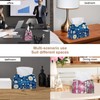 2 Pack Tissue Box Cover Holder, Floral White Flowers Rectangle