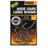 FOX Edges Super Wide Gape Long Shank Micro Barbed Hook: