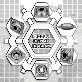 FD209RK 1-1/4" Square Bore Disc Harrow Flange Bearing Unit for Farming Applications FAFNIR FD-209-RK FD209-1 1/4SQ DHU1-1/4S-209 DHU114S209 PMFD209RK 311007 822-209C 84151226