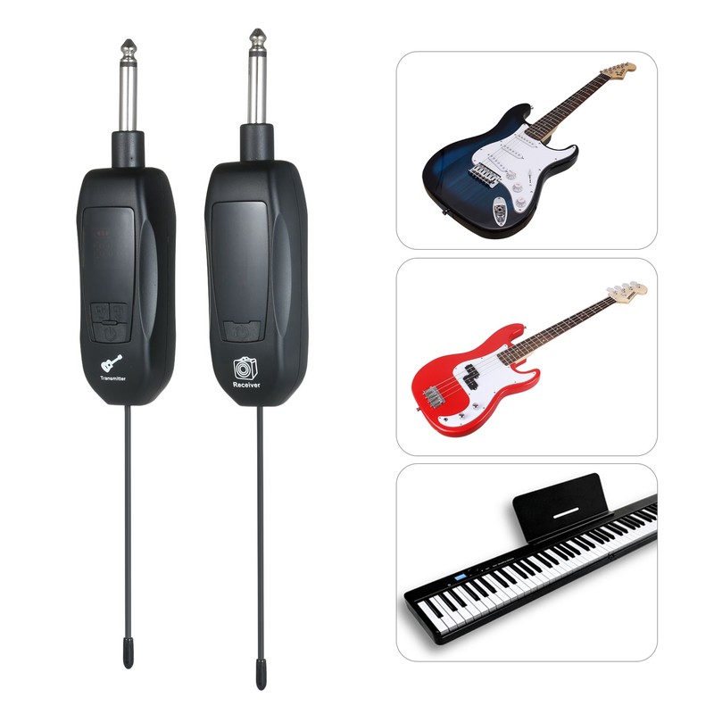 UHF Wireless Transmitter and Receiver 6.35mm Standard Audio Plug Wireless