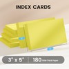Index Cards 3x5 Inch, 300sheets, Flash Cards, Blank Yellow Note