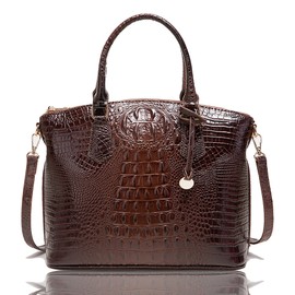 Elotakka Crocodile Handbag Women Purse Satchel Bag Crossbody Classy Tote Bag Top Handle Vegan Leather Ladies Handbag Purses