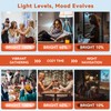 Neporal MagicGlow Rechargeable Light Bulbs with Remote, 3 Colors Shift