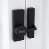 Wocoe Black 180 Degree Barn Door Lock,Mechanical Password Lock,3 Digit