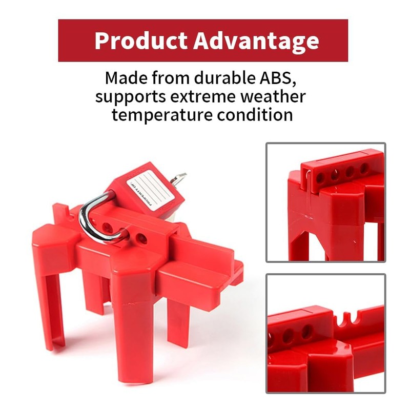 HiLKCO Adjustable Ball Valve Lockout Device - Universal Fit for