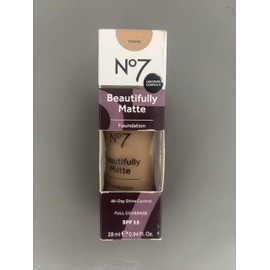 No7 Beautifully Matte Foundation, 30ml, Honey