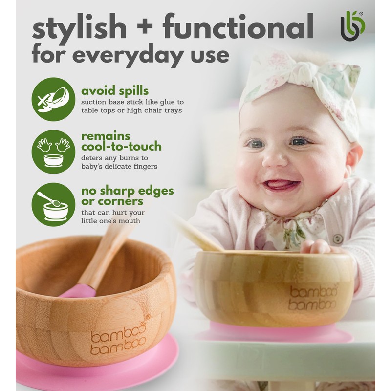 bamboo bamboo Baby Plate, Baby Gift, Children's Crockery Set with