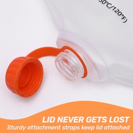 VANPET Upgrade Water Bag 2L Compatible with Sawyer Squeeze Water Filter, Durable TPU Material, BPA & PVC Free Squeeze Pouch, Collapsible Hydration Canteens for Camping Hiking Cycling (2L)