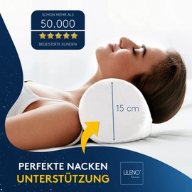 LILENO HOME Bolster 15 x 40 cm [Set of 1] – Quilted Neck Cushion 15 x 40 cm – Suitable for Allergy Sufferers – Polyester Cushion Roll as Couch Cushion, Sofa Cushion or Cocktail Pillow