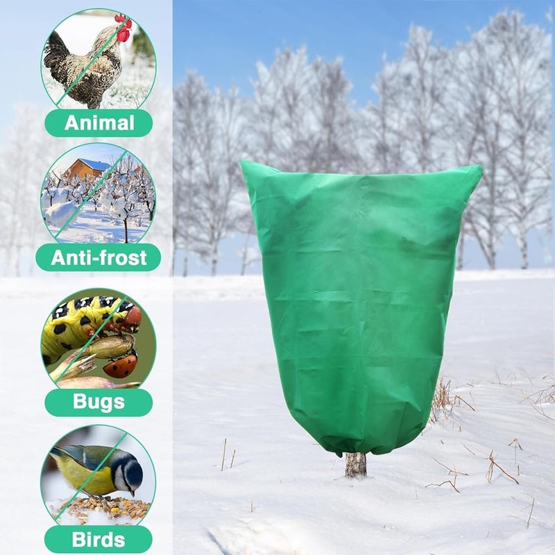 ZENWORYS 2 Packs Plant Covers Freeze Protection Large Frost Blankets
