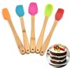 Mini Silicone Spatula, Heat Resistant Mini Spatula Scraper Brush Spoon