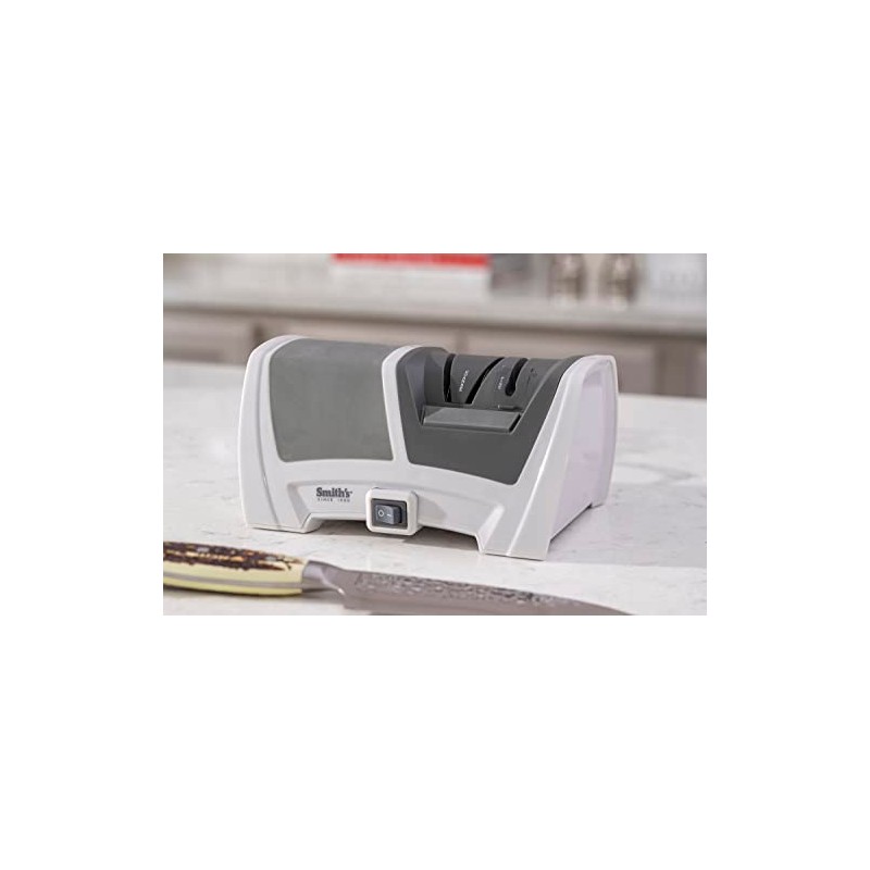 Smith's 50378 Deluxe Diamond Electric Knife Sharpener, Grey/White - Professional