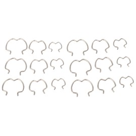 18pcs Transmission Cooler Line Clips 800 801 for Secure Fitting, Universal 3/8", 1/2", 5/8" Metal Quick Connector Clips, Easy Installation, Durable & Erosion-Resistant