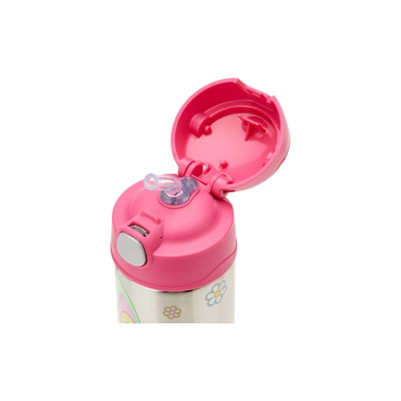 Thermos 355ml FUNtainer Vacuum Insulated Drink Bottle - Butterfly, Pink
