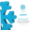 MAGICLULU 3pcs Blue and White Wooden Snowflake Ornaments Xmas Table