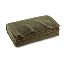 JMR Olive Green 62x84 Military Wool Blanket for Emergency ,Camping & Everyday Use