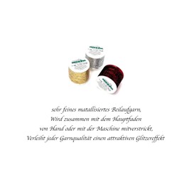 Beilaufgarn 3er-Set MADEIRA gold-silber-rot