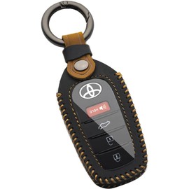 WTSHOPME Key Fob Cover Fit for Toyota Camry 2025 Crown Corolla Cross Highlander Tundra Prius Venza Sequoia