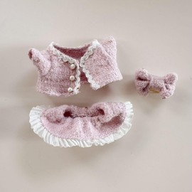 Tznzxm - Juego de ropa de muñeca de 17 cm y conjunto de ropa para muñecas de 17 cm, juego de 3 piezas de estilo encantador para muñecas de 6.7 pulgadas, accesorios de vestir de lujo adecuados para