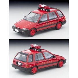 Tomytec 333951 Tomica Limited Vintage Neo 1/64 LV-N339a Honda Civic Pro Fire Service Vehicle Complete Product