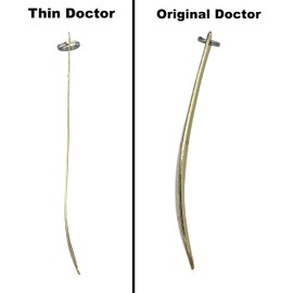 Thin Doctor Spoons Trolling Series 5 Pack - Saltwater & Freshwater Fishing - Also for Jigging - Great for Salmon, Trout, Bass, Pike, Striper Rainbow & More - Premium Eagle Claw Hooks - Yellow Bird