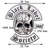 Set of 4 Patch Embroidery Clothing Black Label Society Patch